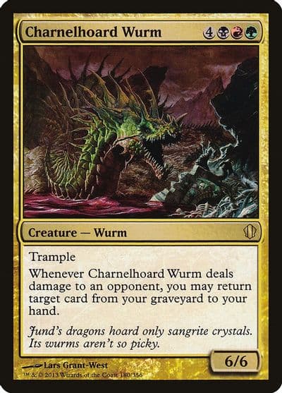 Charnelhoard Wurm Commander 2013 Magic card