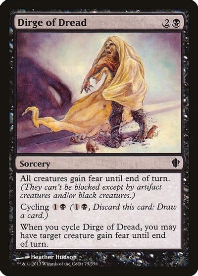 Dirge of Dread Commander 2013 Magic card