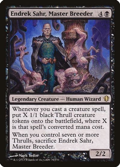 Endrek Sahr Master Breeder Commander 2013 Magic card