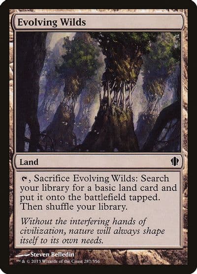 Evolving Wilds Commander 2013 Magic card
