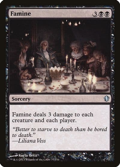 Famine Commander 2013 Magic card