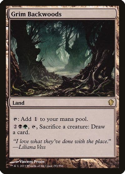 Grim Backwoods Commander 2013 Magic card
