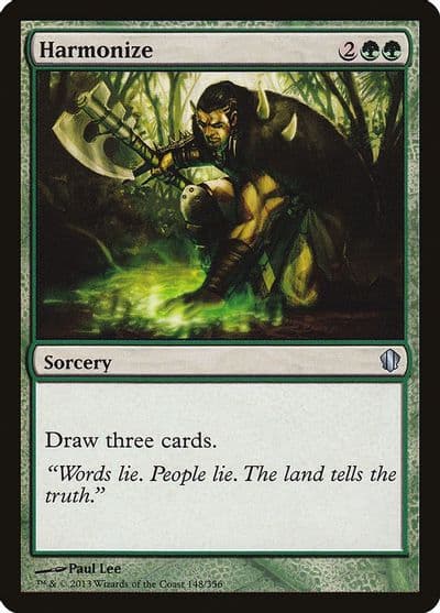 Harmonize Commander 2013 Magic card