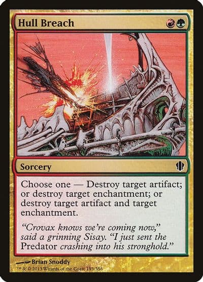 Hull Breach Commander 2013 Magic card
