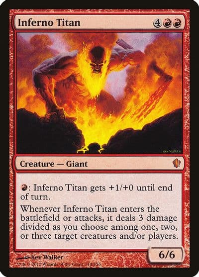Inferno Titan Commander 2013 Magic card