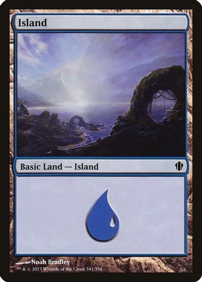 Island 341 Commander 2013 Magic card