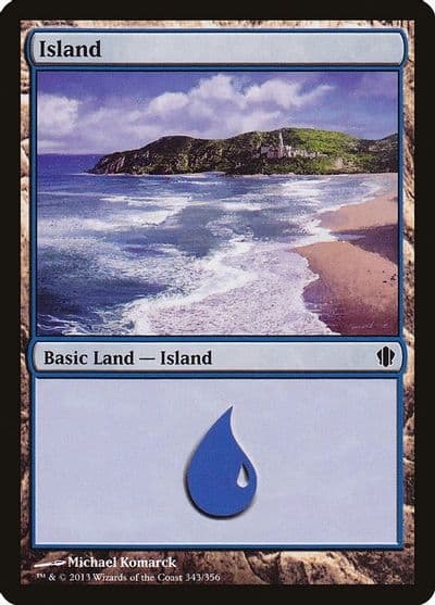 Island 343 Commander 2013 Magic card
