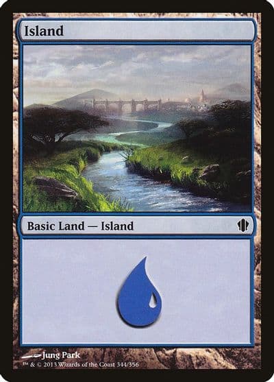 Island 344 Commander 2013 Magic card