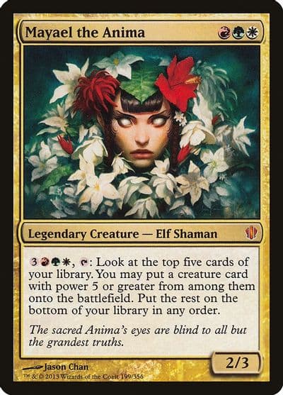 Mayael the Anima Commander 2013 Magic card
