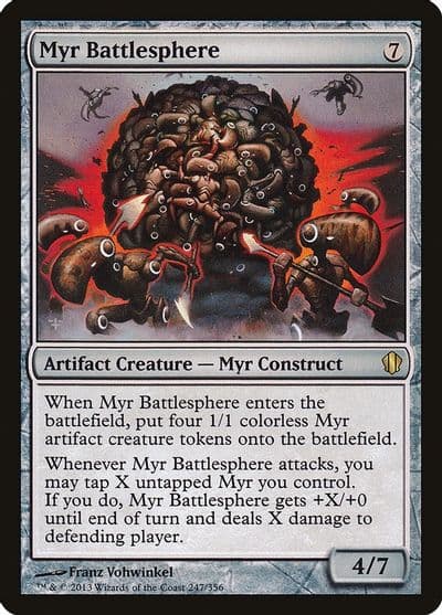 Myr Battlesphere Commander 2013 Magic card