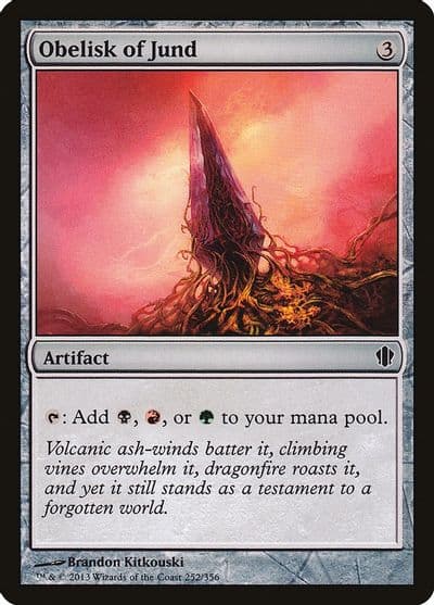 Obelisk of Jund Commander 2013 Magic card