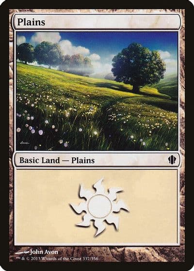 Plains 337 Commander 2013 Magic card