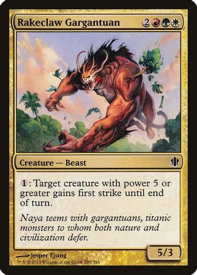 Rakeclaw Gargantuan Commander 2013 Magic card