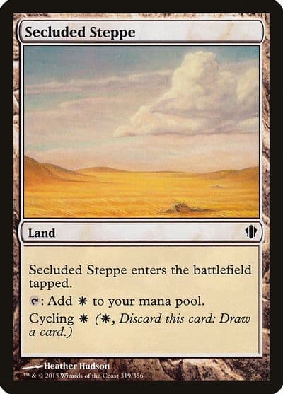Secluded Steppe Commander 2013 Magic card