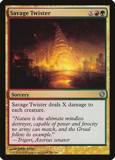 Savage Twister Commander 2013 Magic card