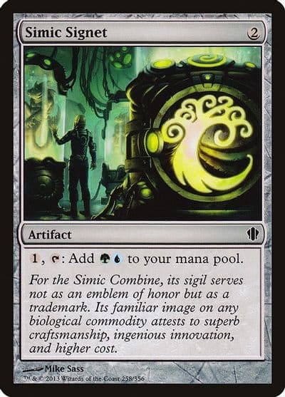 Simic Signet Commander 2013 Magic card
