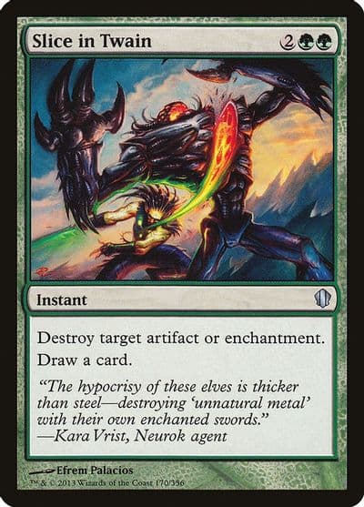 Slice in Twain Commander 2013 Magic card