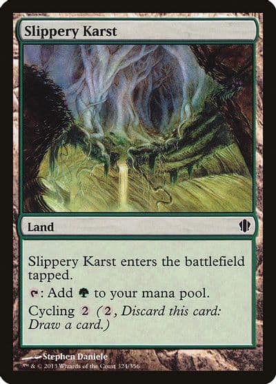 Slippery Karst Commander 2013 Magic card