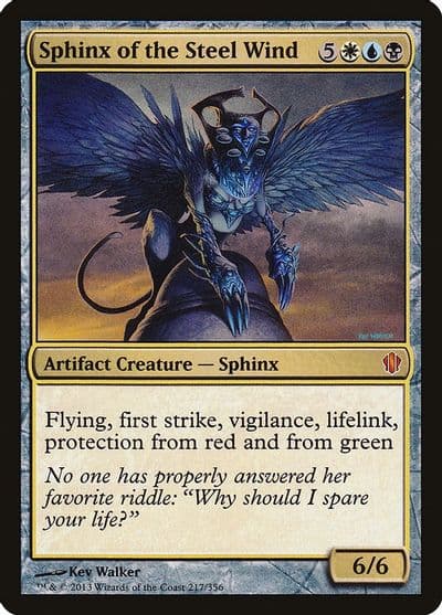 Sphinx of the Steel Wind Commander 2013 Magic card