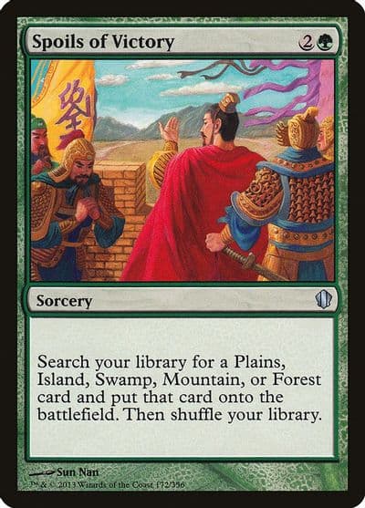 Spoils of Victory Commander 2013 Magic card