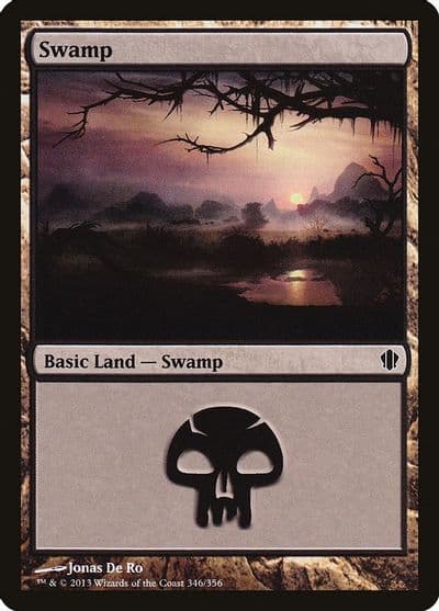 Swamp 346 Commander 2013 Magic card