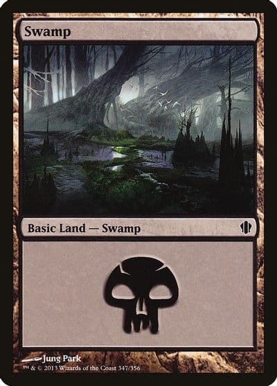Swamp 347 Commander 2013 Magic card
