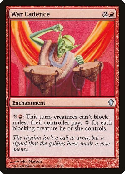 War Cadence Commander 2013 Magic card