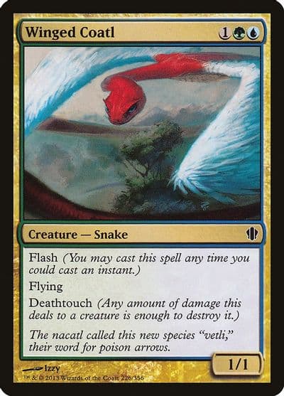 Winged Coatl Commander 2013 Magic card