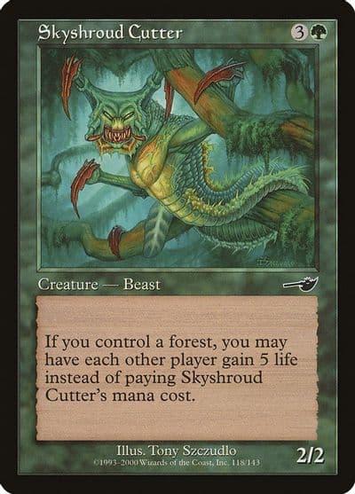 Skyshroud Cutter Nemesis Magic card