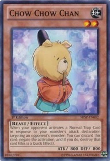 Chow Chow Chan Shadow Specters Yu-Gi-Oh! card