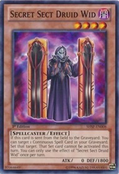 Secret Sect Druid Wid Shadow Specters Yu-Gi-Oh! card