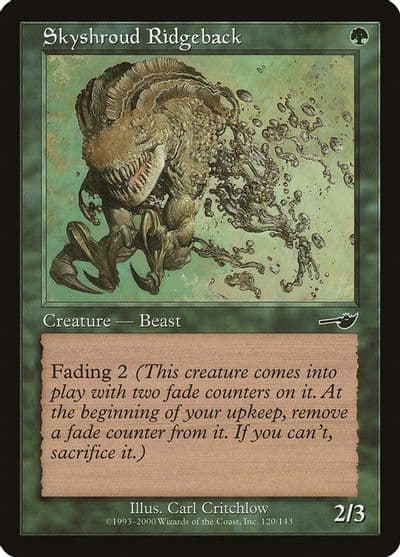 Skyshroud Ridgeback Nemesis Magic card