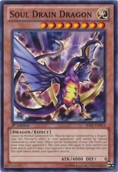 Soul Drain Dragon Shadow Specters Yu-Gi-Oh! card