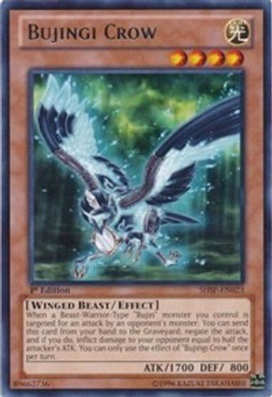Bujingi Crow Shadow Specters Yu-Gi-Oh! card