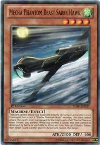 Mecha Phantom Beast Sabre Hawk Shadow Specters Yu-Gi-Oh! card