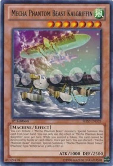 Mecha Phantom Beast Kalgriffin Shadow Specters Yu-Gi-Oh! card
