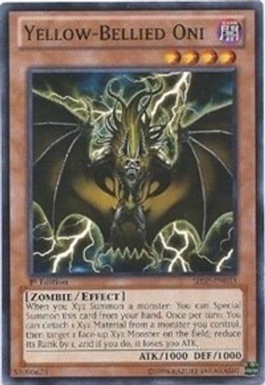 Yellow Bellied Oni Shadow Specters Yu-Gi-Oh! card