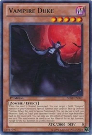 Vampire Duke Shadow Specters Yu-Gi-Oh! card