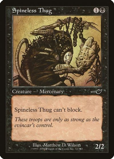 Spineless Thug Nemesis Magic card