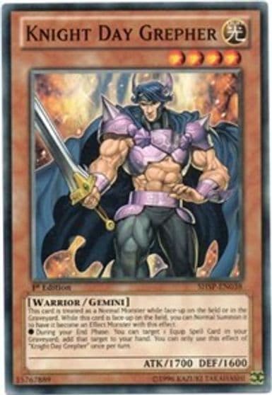 Knight Day Grepher Shadow Specters Yu-Gi-Oh! card