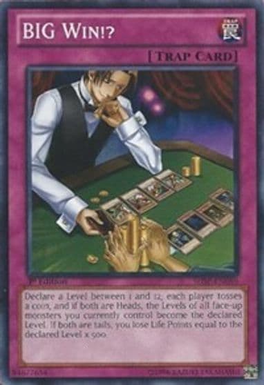 BIG Win Shadow Specters Yu-Gi-Oh! card
