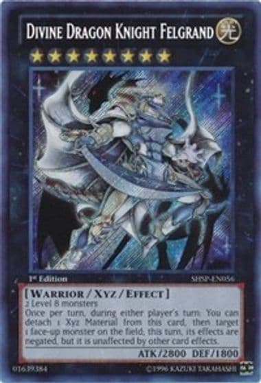Divine Dragon Knight Felgrand Shadow Specters Yu-Gi-Oh! card