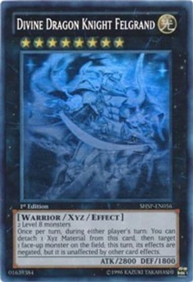 Divine Dragon Knight Felgrand Ghost Rare Shadow Specters Yu-Gi-Oh! card