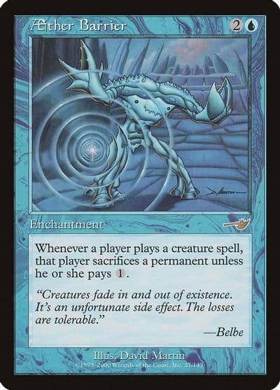 Aether Barrier Nemesis Magic card