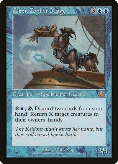 Alexi Zephyr Mage Prophecy Magic card