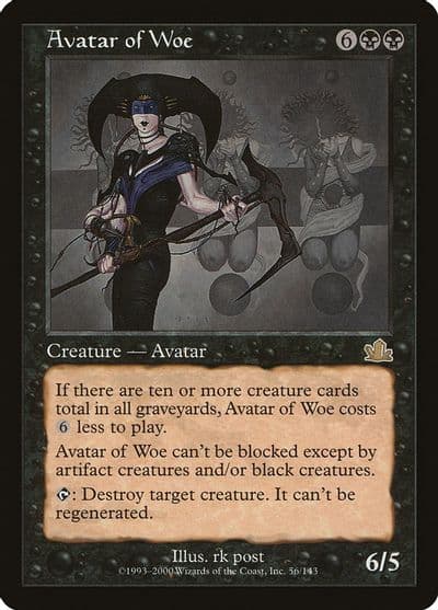 Avatar of Woe Prophecy Magic card
