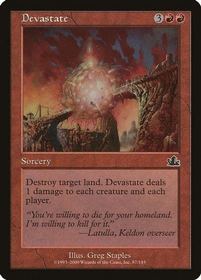 Devastate Prophecy Magic card