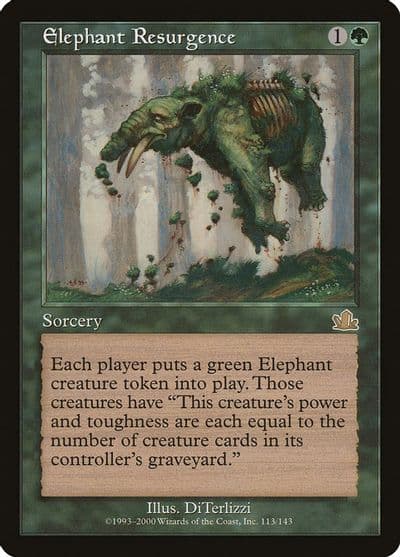 Elephant Resurgence Prophecy Magic card