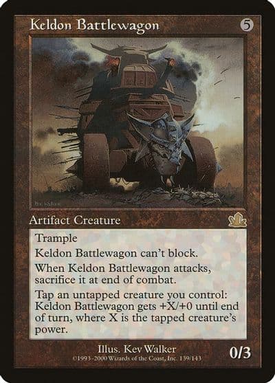 Keldon Battlewagon Prophecy Magic card
