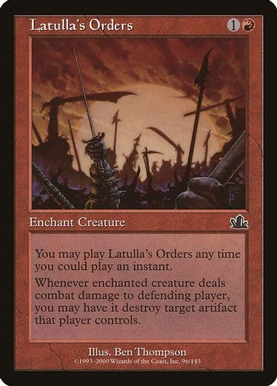 Latullas Orders Prophecy Magic card